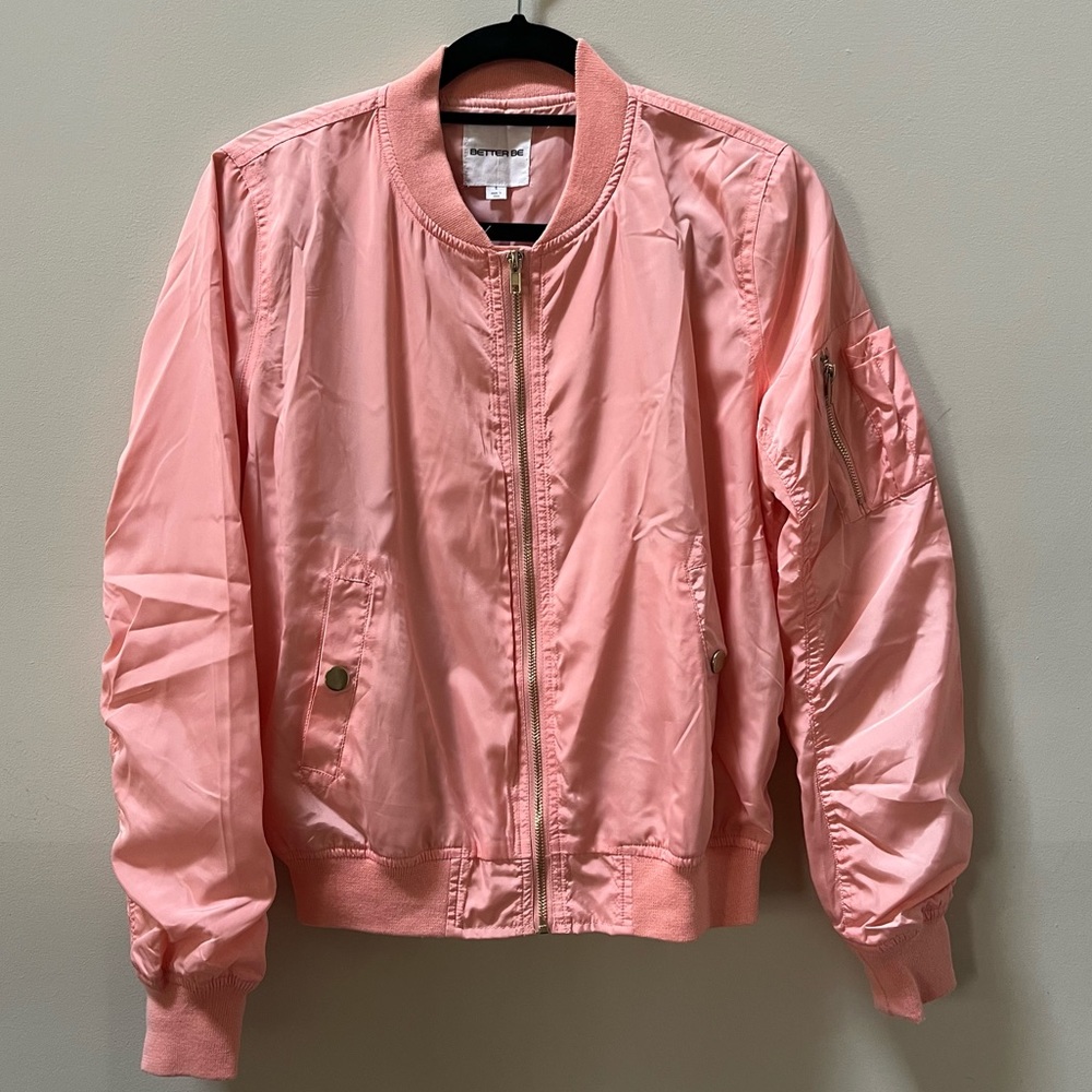Pink Lightweight Bomber Jacket